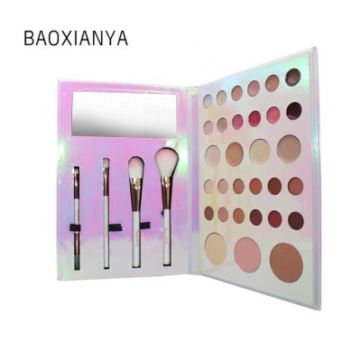 Chinese oem eyeshadow palette wholesale makeup 31color square high pigment private label eyeshadow with brush