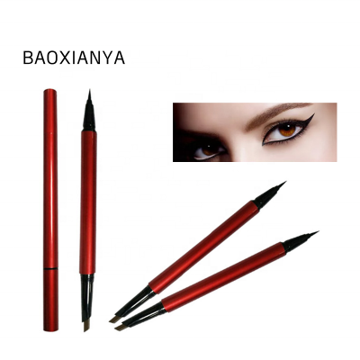 Factory wholesale 2 in 1 eyeliner brow pencil private label eyebrow customize logo your own brand long lasting eyebrow pencil