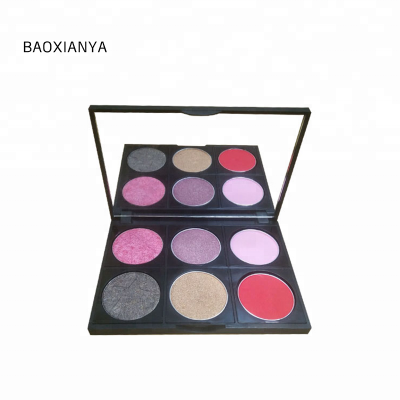 Wholesale best Quality Colorful fashion No brand No logo 6 color matte eyeshadow palette custom eyeshadow palette  private label